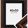Ramme Old Retro 40x50 cm - Passepartout Sort 12x16 inches