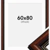 Ramme Old Retro 60x80 cm - Passepartout Hvid 50x65 cm