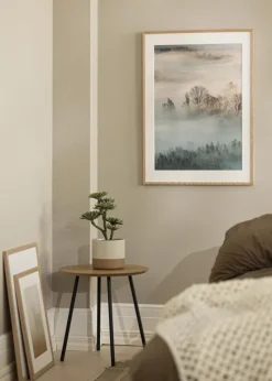 Ramme Oslo Eg 50x70 cm - Passepartout Hvid 40x60 cm