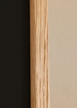 Ramme Oslo Eg 70x100 cm - Passepartout Sort 62x85 cm