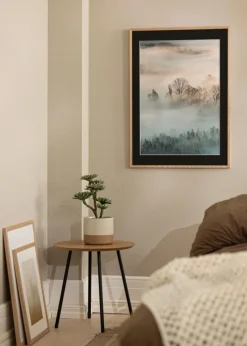 Ramme Oslo Eg 60x80 cm - Passepartout Sort 50x70 cm