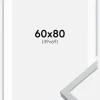 Ramme Oslo Hvid 60x80 cm - Passepartout Hvid 50x70 cm