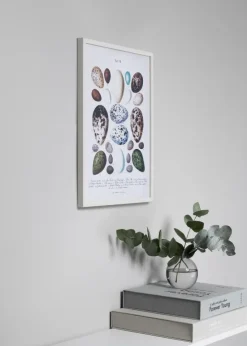 Ramme Oslo Hvid 30x30 cm - Passepartout Sort 20x20 cm