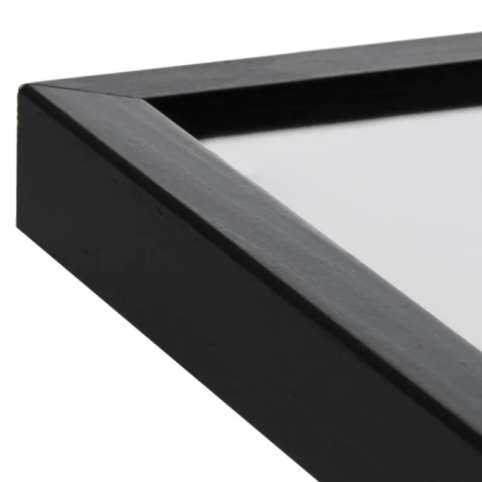 Ramme Oslo Sort 70x70 cm - Passepartout Sort 60x60 cm