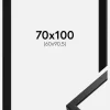 Ramme Oslo Sort 70x100 cm - Passepartout Sort 61x91,5 cm