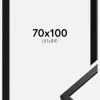 Ramme Oslo Sort 70x100 cm - Passepartout Sort 62x85 cm