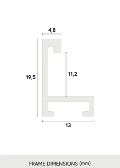 Ramme Paris Sølv - Valgfri Størrelse (Plexiglas)