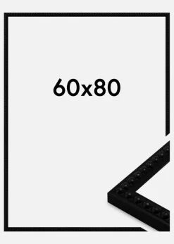 Ramme Perla Akrylglas Sort 60x80 cm