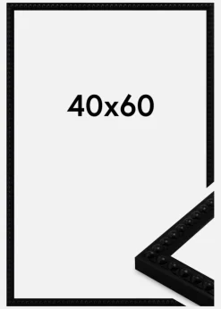 Ramme Perla Akrylglas Sort 40x60 cm
