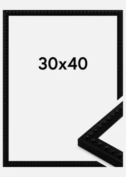 Ramme Perla Akrylglas Sort 30x40 cm