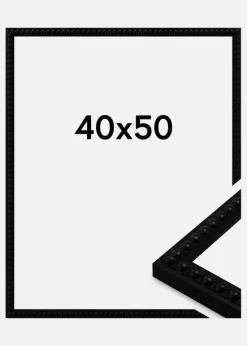 Ramme Perla Akrylglas Sort 40x50 cm