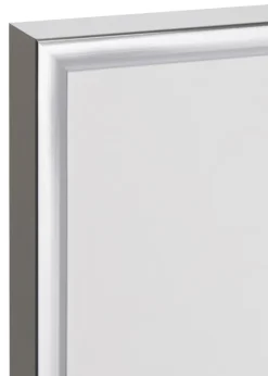 Ramme Poster Frame Aluminum Sølv 70x100 cm - Passepartout Sort 59,4x84 cm (A1)