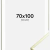 Ramme Poster Frame Aluminum Gold 70x100 cm - Passepartout Hvid 60x90 cm