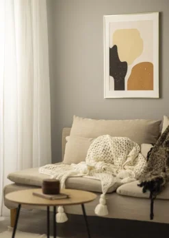 Ramme Poster Frame Aluminum Gold 70x100 cm - Passepartout Hvid 60x90 cm