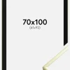 Ramme Poster Frame Aluminum Gold 70x100 cm - Passepartout Sort 62x93 cm