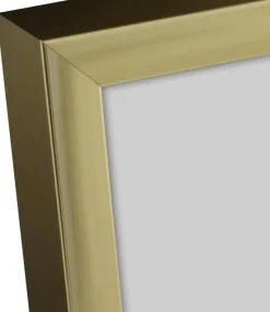 Ramme Poster Frame Aluminum Gold 60x80 cm - Passepartout Sort 50x65 cm