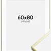 Ramme Poster Frame Aluminum Gold 60x80 cm - Passepartout Hvid 50x65 cm