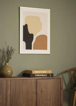 Ramme Poster Frame Aluminum Gold 70x100 cm - Passepartout Hvid 62x85 cm