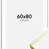 Ramme Poster Frame Aluminum Gold 60x80 cm - Passepartout Hvid 50x70 cm
