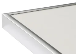 Ramme Poster Frame Aluminum Sølv 70x100 cm - Passepartout Sort 62x85 cm