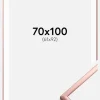 Ramme Poster Frame Aluminum Rosaguld 70x100 cm - Passepartout Hvid 62x93 cm