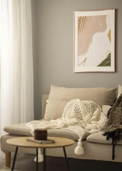 Ramme Poster Frame Aluminum Rosaguld 70x100 cm - Passepartout Hvid 62x93 cm