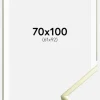 Ramme Poster Frame Aluminum Gold 70x100 cm - Passepartout Hvid 62x93 cm