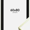 Ramme Poster Frame Aluminum Gold 60x80 cm - Passepartout Sort 50x70 cm