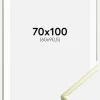 Ramme Poster Frame Aluminum Gold 70x100 cm - Passepartout Hvid 61x91,5 cm