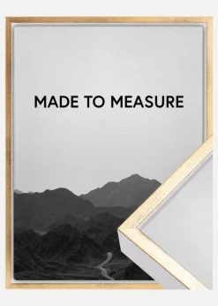 Ramme Ra Svæveramme Hvid/Guld - Valgfri Størrelse (svæveramme)