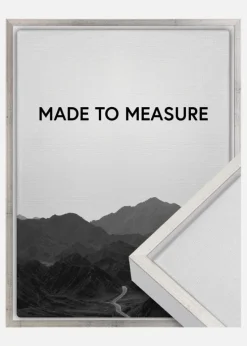 Ramme Ra Svæveramme Hvid/Sølv - Valgfri Størrelse (svæveramme)