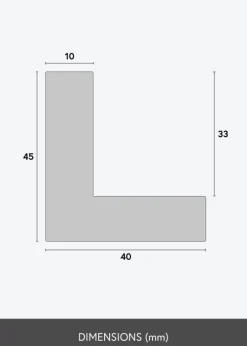 Ramme Ra Svæveramme Sølv/Sort - Valgfri Størrelse (svæveramme)
