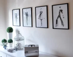 Ramme Rock Sort - Valgfri Størrelse (Plexiglas)