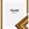 Ramme Rokoko Guld 70x90 cm - Passepartout Hvid 55x70 cm
