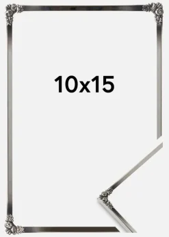 Ramme Rosen Metall Sølv 10x15 cm