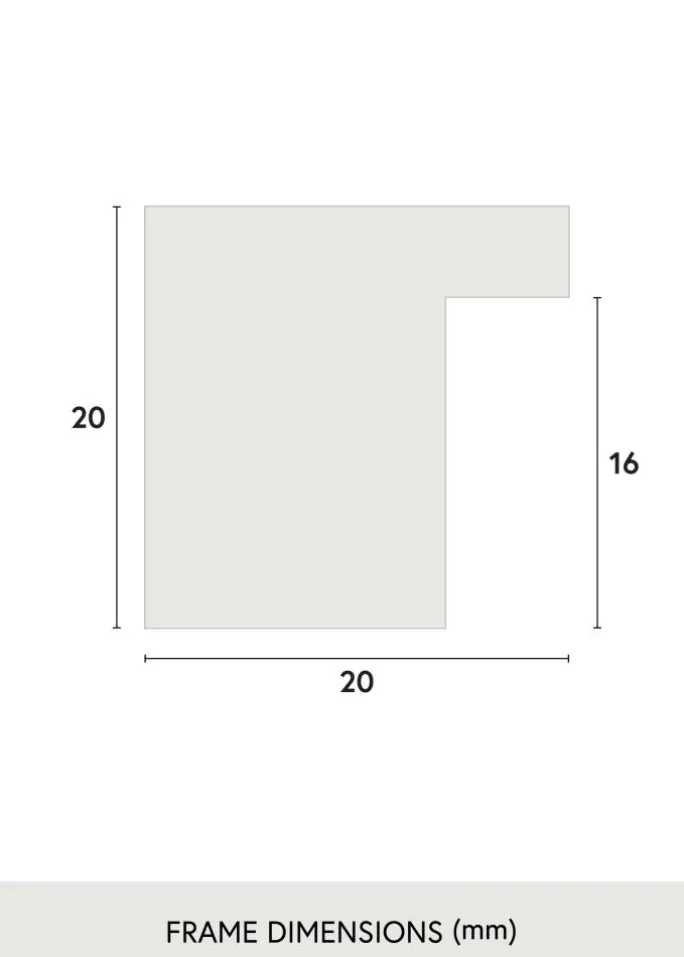 Ramme Salisbury Akrylglas Eg 70x100 cm