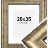 Ramme Saltsjöbaden Antikguld 28x35 cm - Passepartout Hvid 20x25 cm