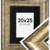 Ramme Saltsjöbaden Antikguld 20x25 cm - Passepartout Sort 5x7 inches