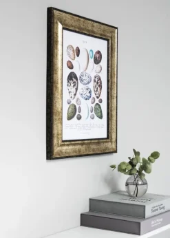 Ramme Saltsjöbaden Antikguld 50x70 cm - Passepartout Hvid 42x59,4 cm (A2)