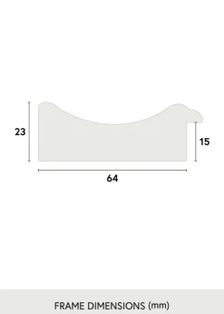 Ramme Saltsjöbaden Antikguld 50x70 cm - Passepartout Hvid 42x59,4 cm (A2)