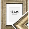 Ramme Saltsjöbaden Antikguld 18x24 cm - Passepartout Hvid 13x17 cm