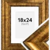 Ramme Saltsjöbaden Guld 18x24 cm - Passepartout Hvid 13x18 cm