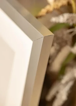 Ramme Åsarna Blank Sølv - Valgfri Størrelse (Plexiglas)