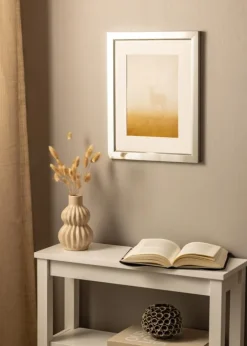 Ramme Åsarna Blank Sølv - Valgfri Størrelse (Plexiglas)