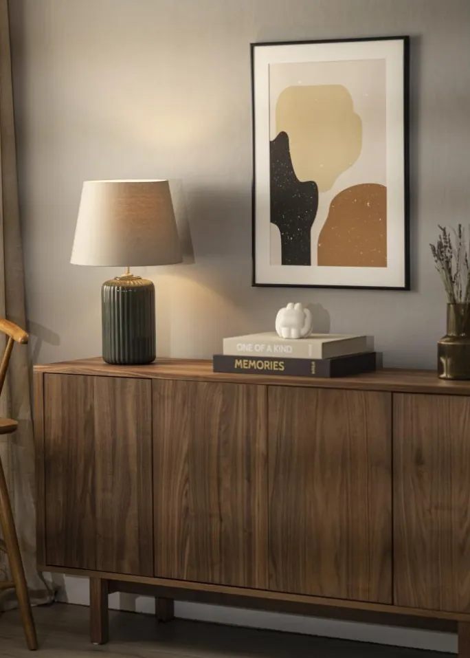 Ramme Scandi Akrylglas Matt Sort 30x40 cm