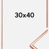 Ramme Scandi Akrylglas Rosaguld 30x40 cm