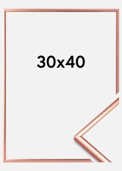 Ramme Scandi Akrylglas Rosaguld 30x40 cm