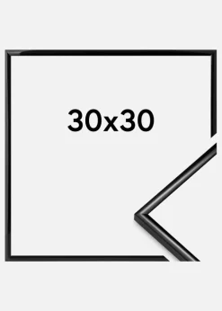 Ramme Scandi Akrylglas Sort 30x30 cm