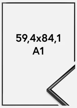 Ramme Scandi Akrylglas Sort 59,4x84,1 cm (A1)
