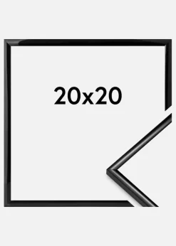 Ramme Scandi Akrylglas Sort 20x20 cm
